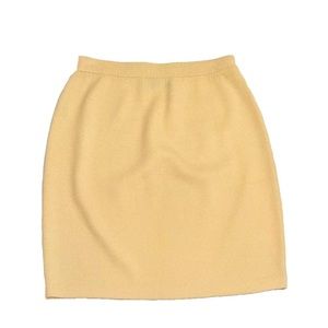 St John. | Santana Knit Yellow Skirt